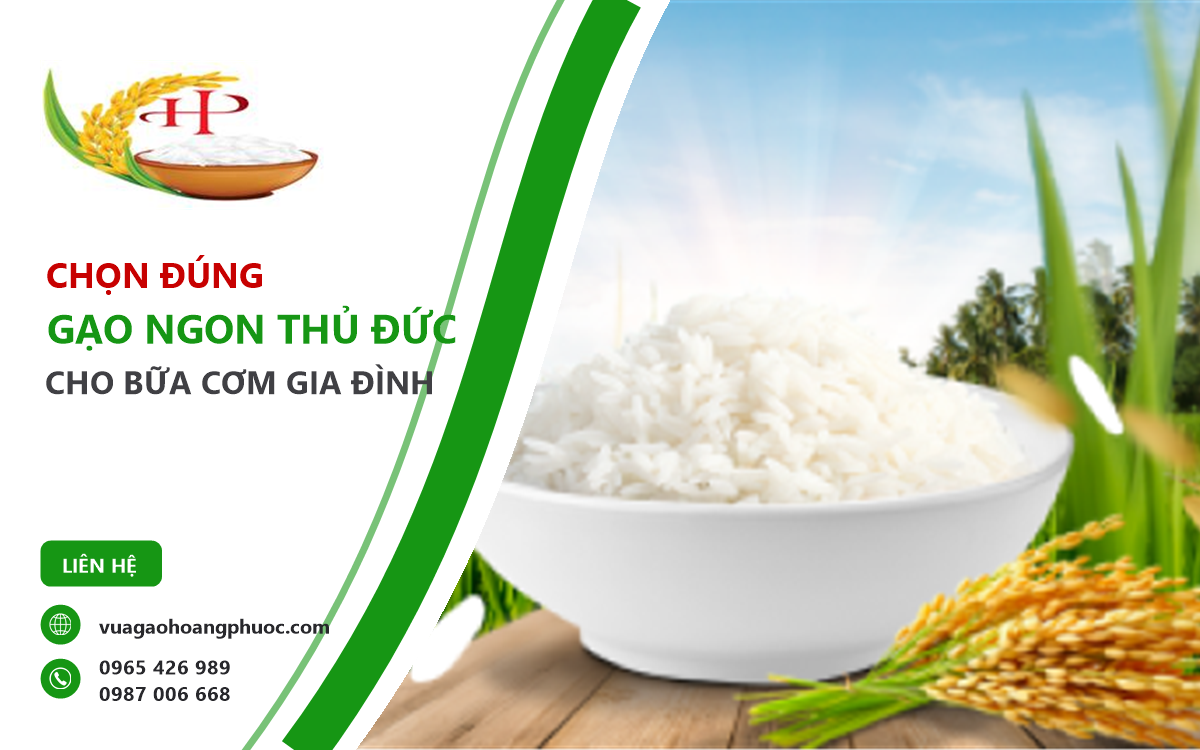 chọn gạo ngon Thủ Đức cho bữa cơm gia đình