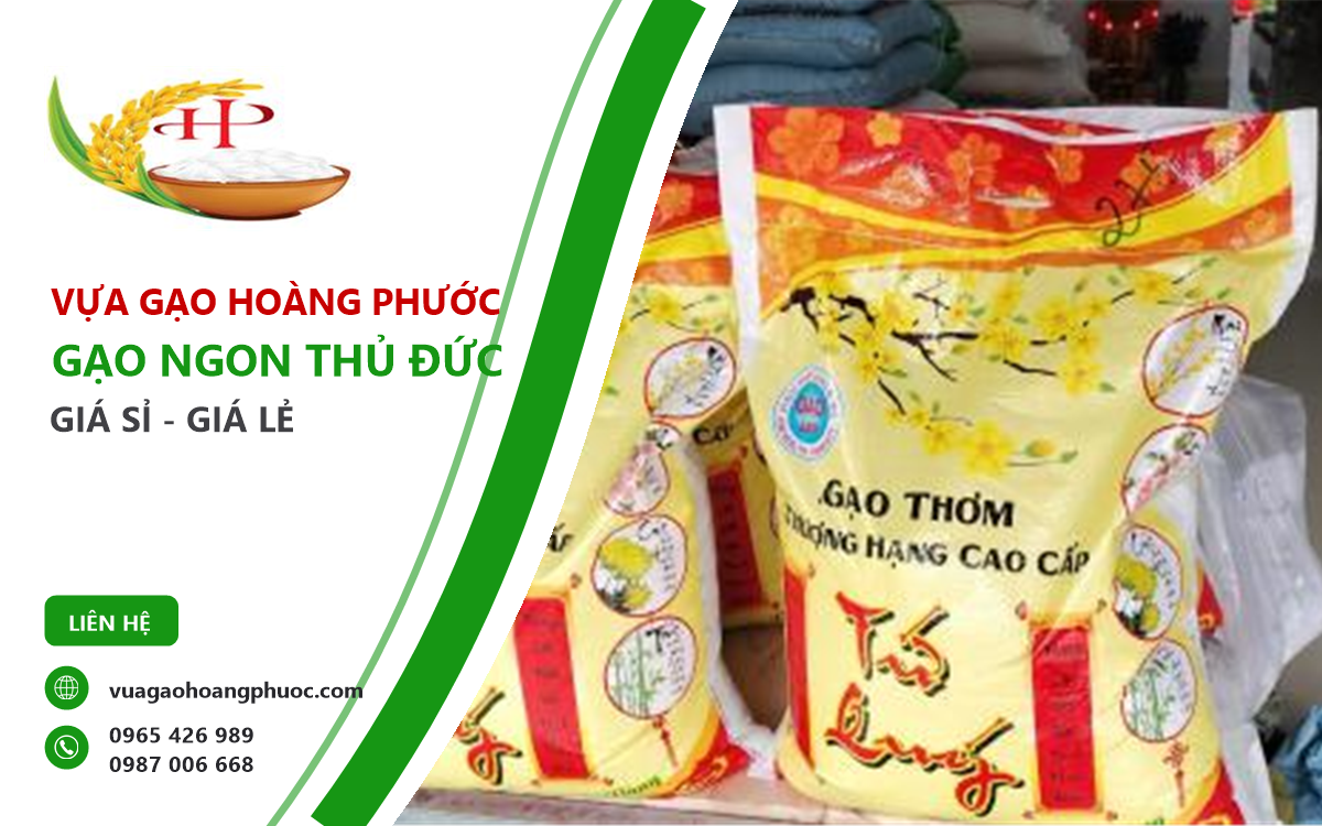 Vựa Gạo Hoàng Phước bán gạo ngon Thủ Đức giá sỉ và lẻ